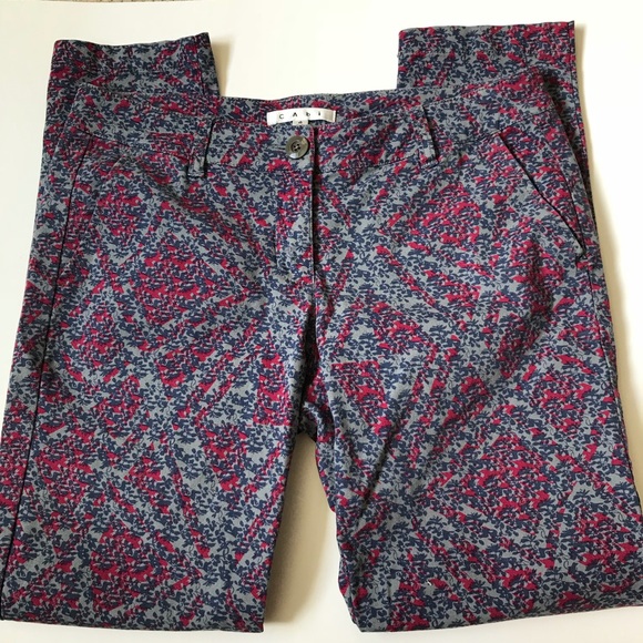 Cabi Palm Beach Print Ankle Crop Pants - Picture 7 of 7